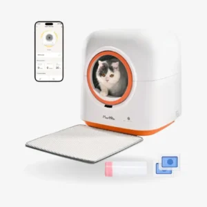 60L Automatic Self-Cleaning Cat Litter Box with Smart App (Multi-Cat Friendly)