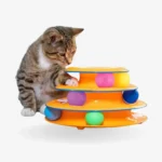 Catstages Tower of Tracks Interactive 3-Tier Cat Toy with Spinning Balls