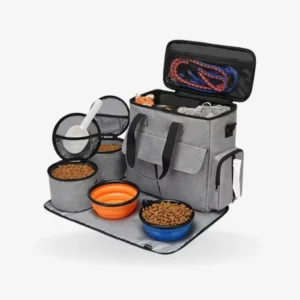 Large-Capacity Dog Travel Backpack Kit – Outdoor Pet Travel Storage Bag