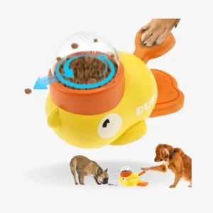 Dog Puzzle Feeder – Interactive Treat Dispenser Toy (Cartoon Duck Design) img (1)