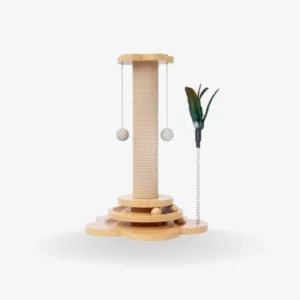 cat scratching post toy image by petsay