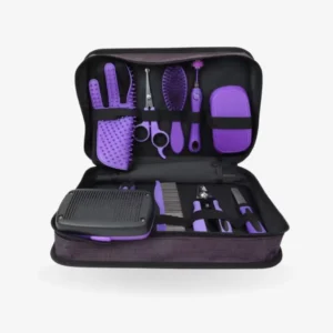 9PCS Pet Grooming Kit – Dog & Cat Hair Removal Comb Set with Gloves & Nail Clippers