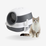 Dome Covered Cat Litter Box with Lid – Enclosed Hooded Cat Toilet