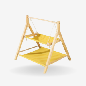 Double-Layer Cat Hammock – Wooden Cat Nest for All Seasons