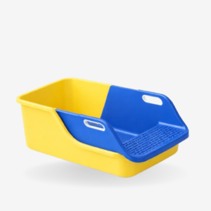 Petsay Semi-Enclosed Splash-Proof Cat Litter Box – Clean & Private