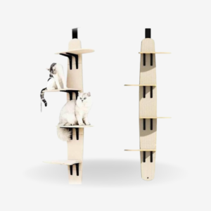 Wooden Cat Door Jumping Platform – Durable Cat Play & Training Stand