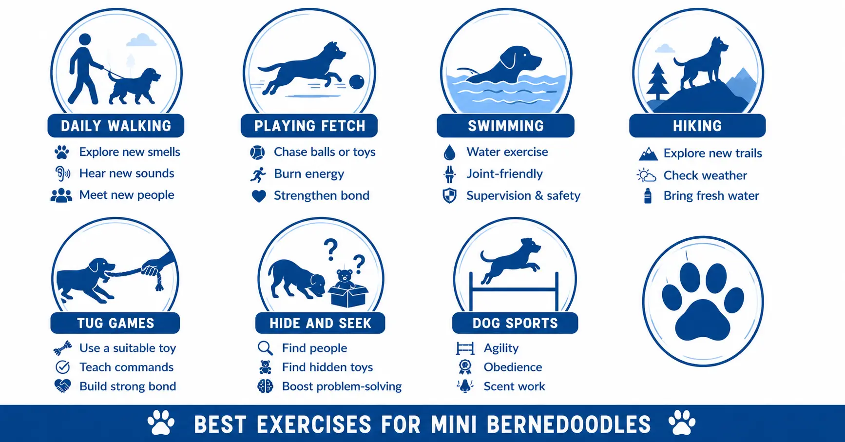 Best Exercises for a Mini Bernedoodle
