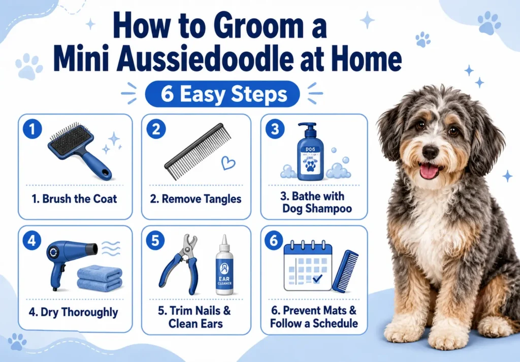 How to Groom a Mini Aussiedoodle at Home 6 Easy Steps