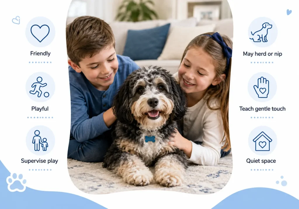 Are Mini Aussiedoodles Good With Children
