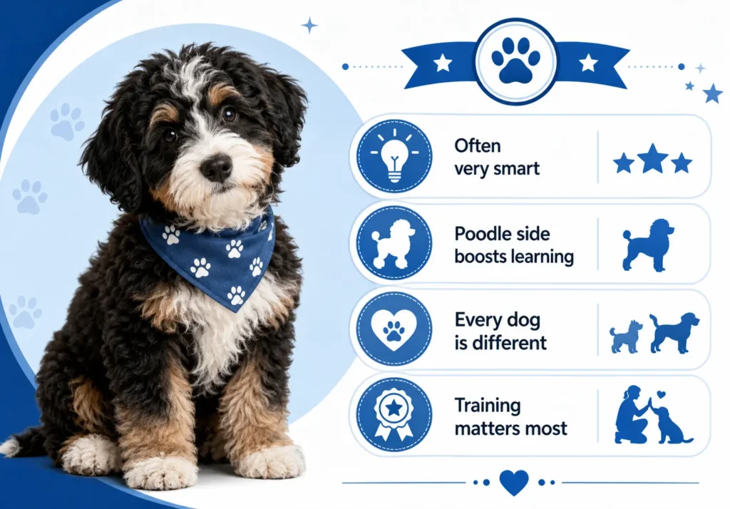 Are Mini Bernedoodles Smarter Than Other Small Dogs