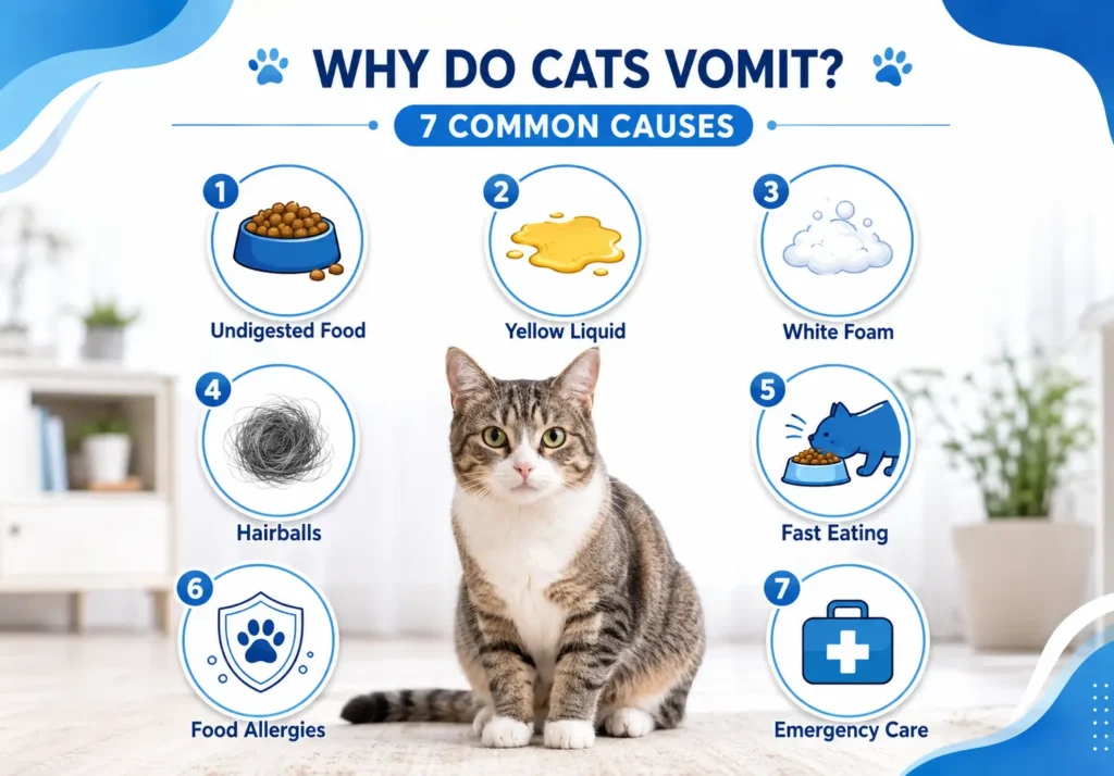 Cat Throwing Up Causes, Symptoms, and Home Care Tips