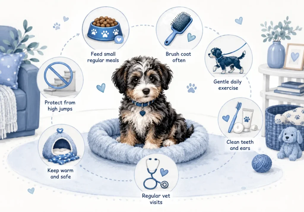 How to Care for a Teacup Mini Aussiedoodle