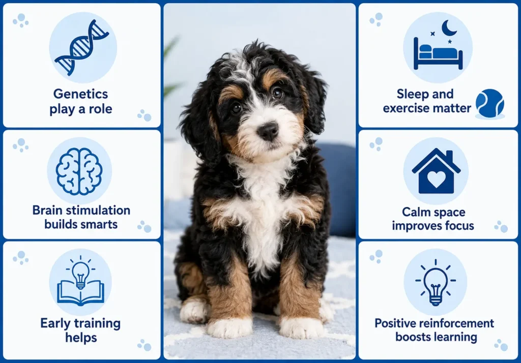 What Affects a Mini Bernedoodle’s Intelligence