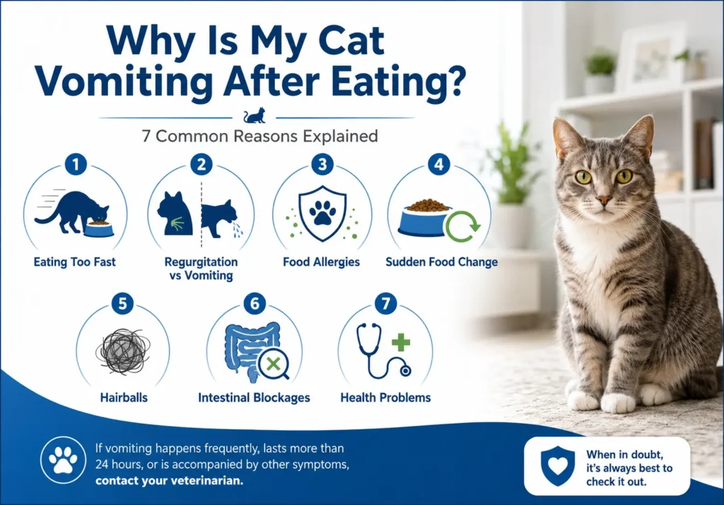 Why Is My Cat Vomiting After Eating
