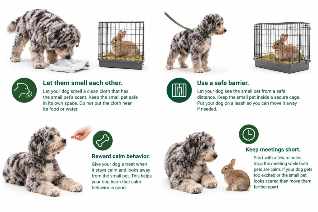 Aussiedoodle and Small Pet Introduction Guide