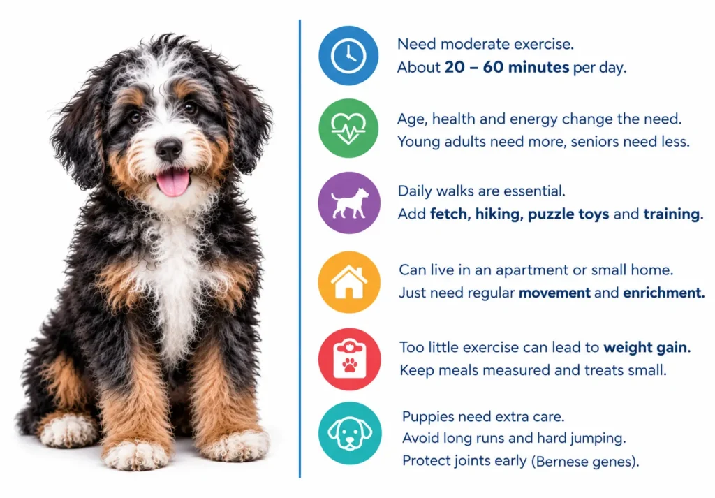 Mini Bernedoodle Exercise and Activity Needs
