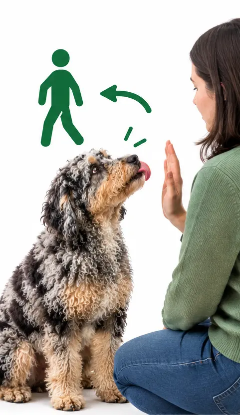 Stop Giving Attention When Aussiedoodle Licking Starts
